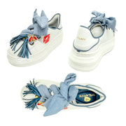 PIEL BLANCO ORILLA AZUL BESO ROJO